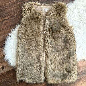 Mossimo | Faux Fur Vest  | Tan | Size S